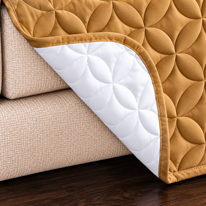 Waterproof quilted sofa cover
