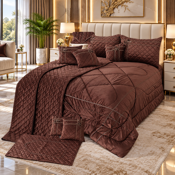 NUVIA COMFORTER SET - 14 PCS
