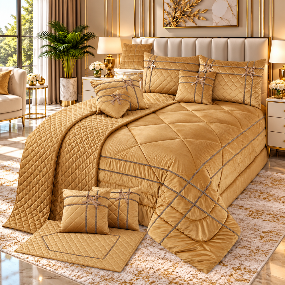 BOTANIC COMFORTER SET - 14 PCS