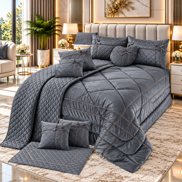 SAVIRA COMFORTER SET - 14 PCS