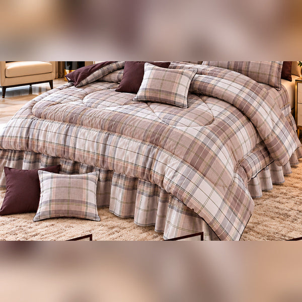 Cascade Peach Comforter Set - 8 Pcs