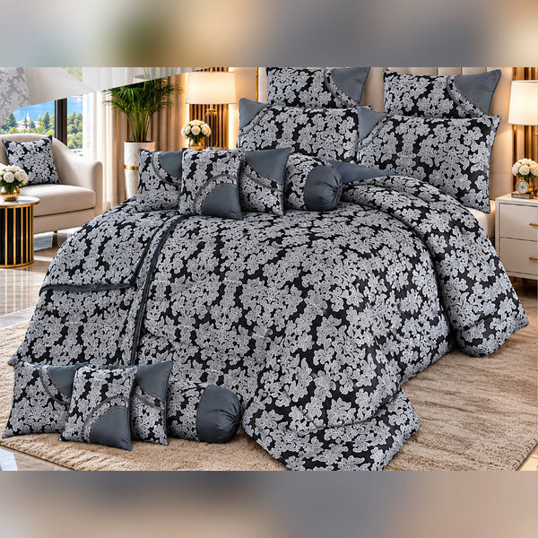 Ivy Peach Comforter Set - 7 Pcs