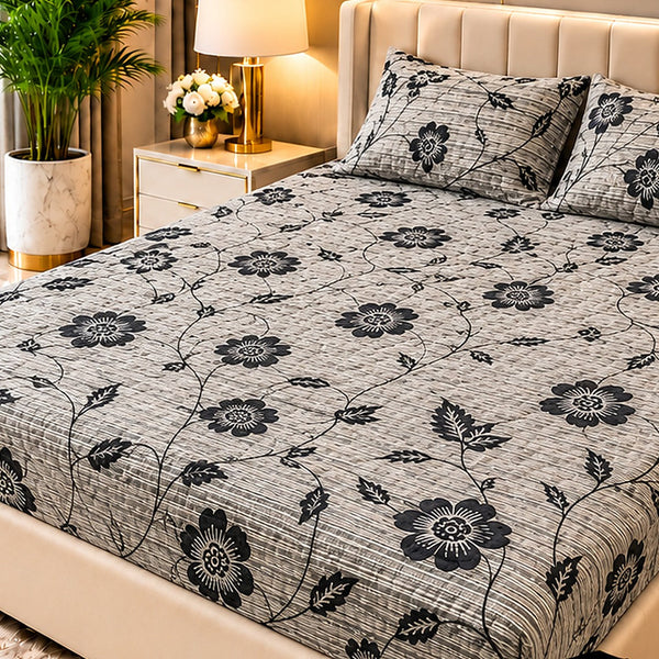 Ash Vine Printed Waterproof Mattress Cover