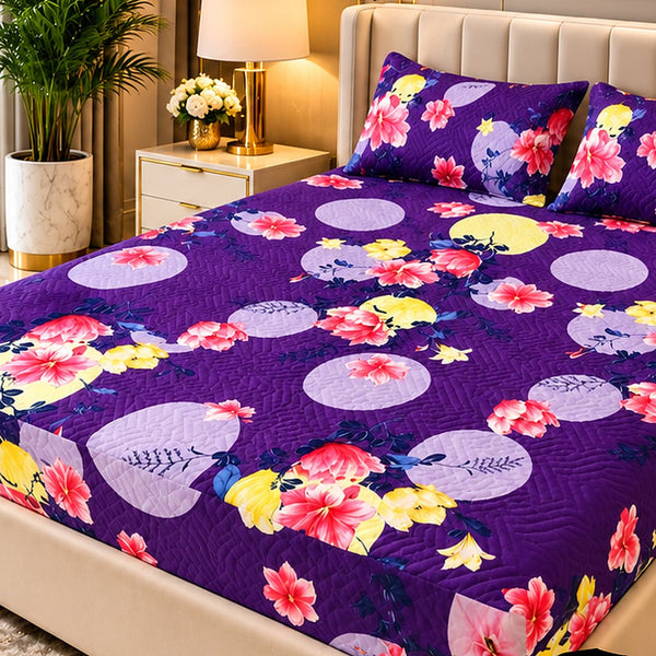Violet Moonlight Printed Waterproof Mattress Cover