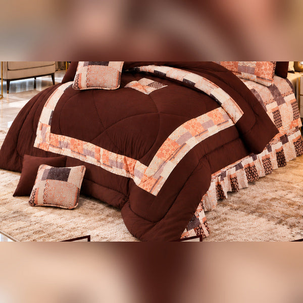Summit Peach Comforter Set - 8 Pcs