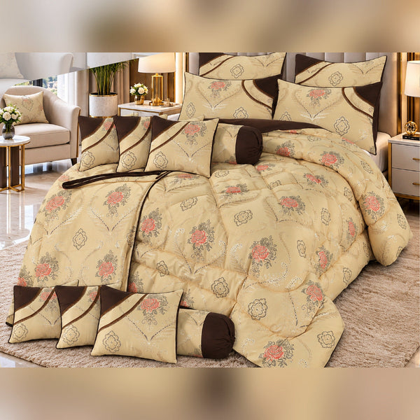 Willow Peach Comforter Set - 7 Pcs